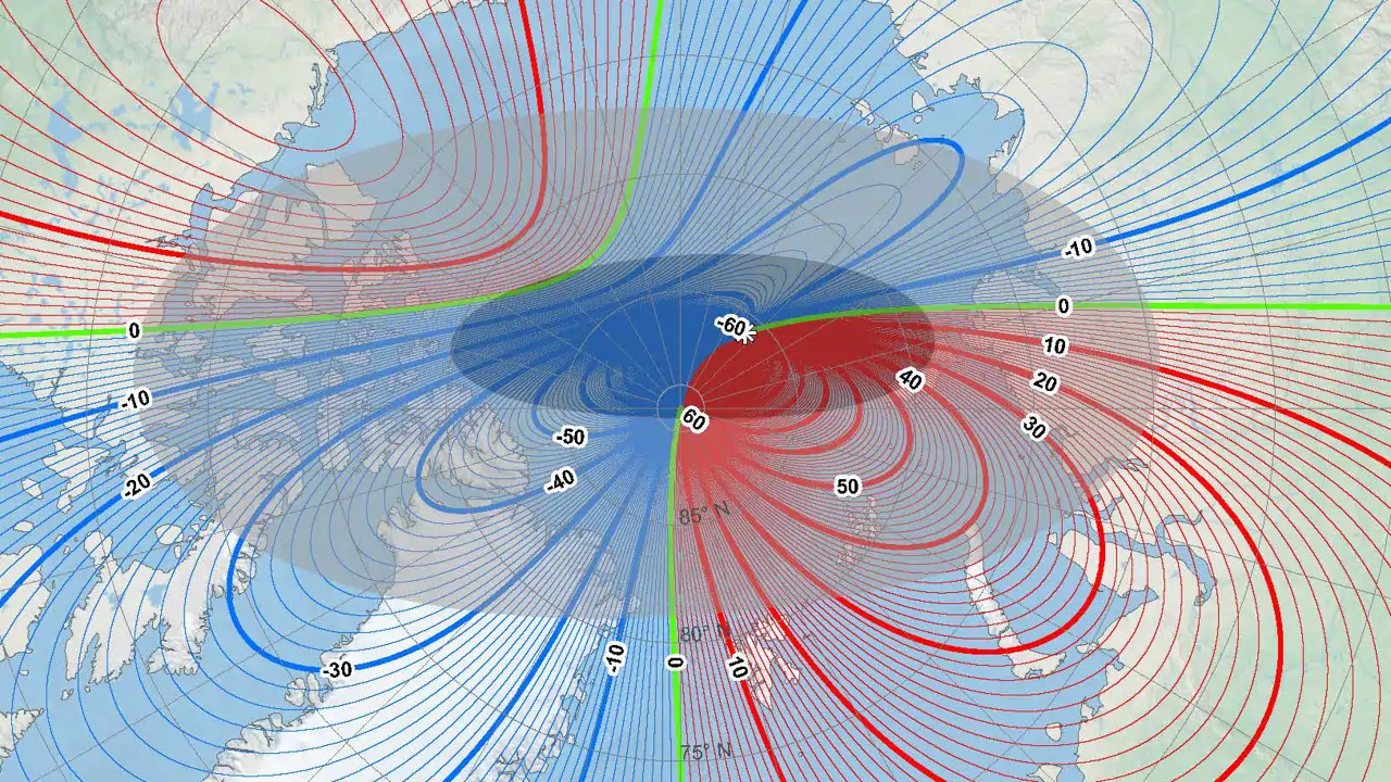 Polul magnetic nordic al Pământului se deplasează: cum afectează acest lucru avioanele, navele și telefoanele mobile.